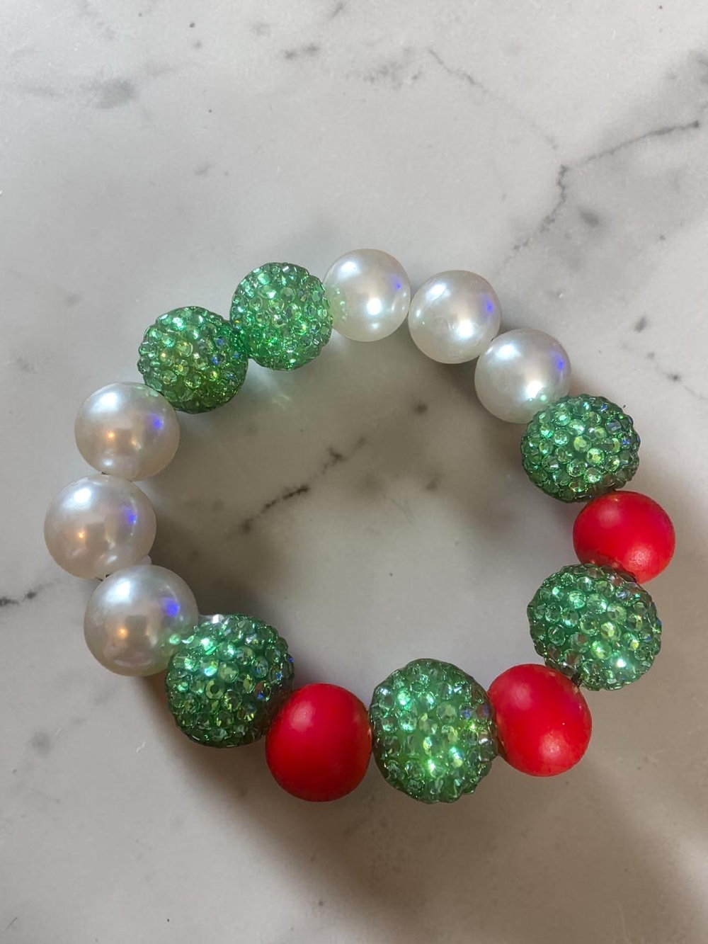 New Christmas Holiday Beaded Dog Necklace